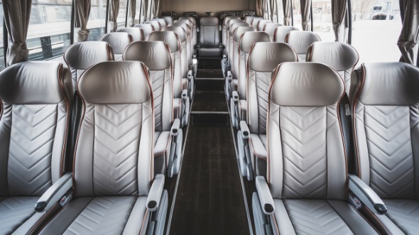 54 passenger charter bus interior