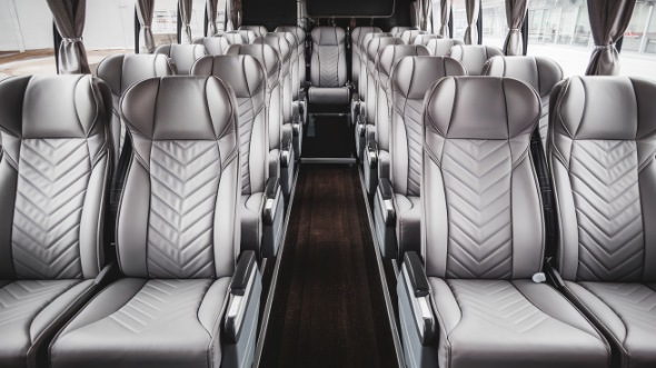 55 passenger charter bus interior