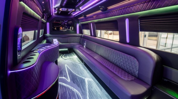 party bus rental inside