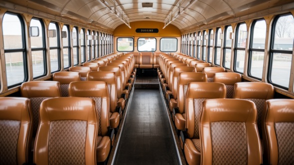 school bus rental inside