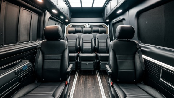 sprinter van with driver interior